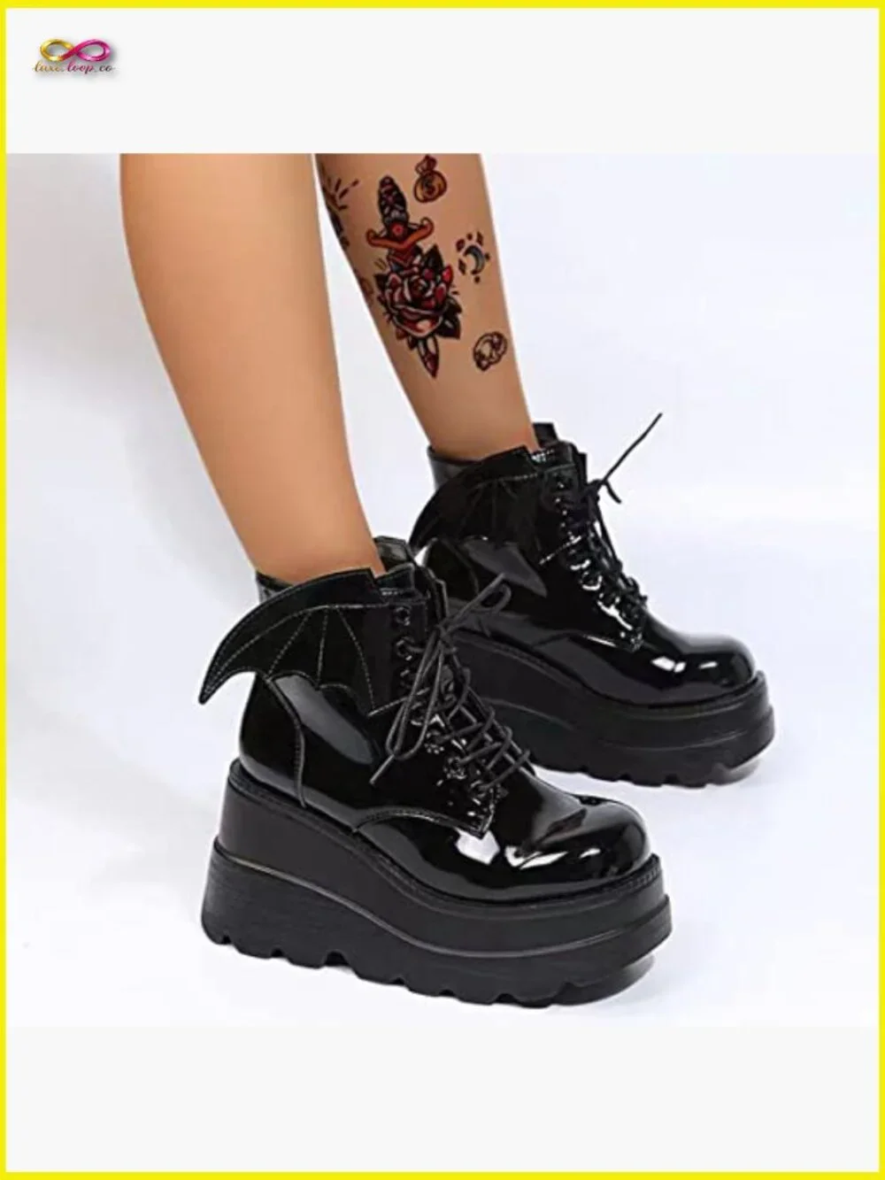 Lolita Mary Jane Platform Pumps Chunky Heel Gothic Ankle Strap Round Toe Dress